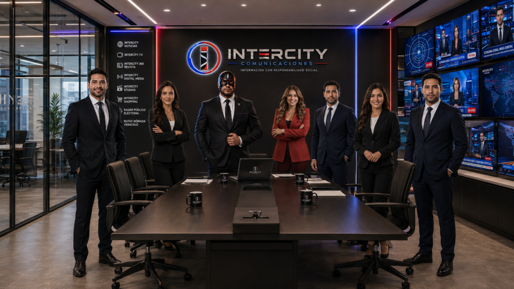 # Grupo Intercity Comunicaciones fortalece su estructura nacional multiplataforma desde la CDMX
### Con una estrategia que integra información, producción audiovisual, redes sociales, inteligencia artificial y una futura red de representación estatal, Grupo Intercity Comunicaciones consolida desde la Ciudad de México una nueva etapa de expansión digital.
**Ciudad de México, 19 de agosto de 2026.—** Grupo Intercity Comunicaciones avanza en la consolidación de su modelo de comunicación multiplataforma con una estructura que combina periodismo digital, producción audiovisual, redes sociales, herramientas de inteligencia artificial y nuevos formatos de distribución informativa.
Desde su sede operativa en **Calzada Zaragoza 128, Ciudad de México**, el grupo impulsa una estrategia enfocada en fortalecer la presencia de **Intercity Noticias, Intercity TV, Intercity Web, Intercity Studios** y sus diferentes proyectos especializados, bajo una misma identidad institucional.
El objetivo es construir un ecosistema capaz de transformar una noticia en diferentes productos periodísticos y audiovisuales para distribuirlos de manera coordinada en **portal web, Facebook, Instagram, TikTok, YouTube y otras plataformas digitales**.
## Capitán Intercity encabeza la nueva identidad estratégica digital
Uno de los elementos centrales de esta etapa es **Capitán Intercity**, personaje institucional virtual creado para representar la innovación tecnológica, estrategia digital y evolución multiplataforma del grupo.
Dentro del nuevo concepto organizacional, Capitán Intercity representa la **Dirección Estratégica Digital**, encabezando visualmente un modelo en el que convergen las diferentes unidades de comunicación y producción del proyecto.
Su función forma parte de la identidad digital de Intercity y no sustituye las responsabilidades editoriales, administrativas o periodísticas que corresponden a personas y colaboradores reales.
La integración de personajes virtuales responde a la transformación que vive actualmente la industria de los medios, donde las herramientas de inteligencia artificial permiten desarrollar presentadores digitales, cápsulas informativas, contenidos audiovisuales, explicadores y nuevos formatos de comunicación.
## Intercity desarrolla una nueva generación de presentadores virtuales
Como parte de esta estrategia, Grupo Intercity Comunicaciones desarrolla un equipo de conductores y corresponsales virtuales con identidades y funciones diferenciadas.
Entre ellos se encuentran:
**Adam Cruz**, presentador virtual de noticias y conductor de contenidos informativos.
**Karl Cruz**, presentador de Intercity TV y formatos audiovisuales especiales.
**Sofía Méndez**, corresponsal digital enfocada en contenidos para plataformas sociales.
**Valeria Montes**, presentadora virtual especializada en espectáculos y tendencias.
**Diego Serrano**, responsable de contenidos deportivos.
**Mariana Vega**, presentadora enfocada en información nacional.
**Santiago Ríos**, corresponsal virtual para información internacional.
Estos personajes forman parte del **universo digital de Intercity** y serán identificados ante la audiencia como presentadores o corresponsales virtuales.
## Una red informativa con visión nacional
El proyecto contempla desarrollar progresivamente una **Red Nacional Intercity** con presencia en las 32 entidades federativas.
El modelo plantea la incorporación de direcciones estatales, reporteros, corresponsales municipales, productores, fotógrafos, camarógrafos, colaboradores ciudadanos y creadores de contenido que permitan alimentar desde diferentes regiones la plataforma nacional.
La estructura proyectada contempla una coordinación central desde la Ciudad de México y representaciones en:
Aguascalientes, Baja California, Baja California Sur, Campeche, Chiapas, Chihuahua, Ciudad de México, Coahuila, Colima, Durango, Estado de México, Guanajuato, Guerrero, Hidalgo, Jalisco, Michoacán, Morelos, Nayarit, Nuevo León, Oaxaca, Puebla, Querétaro, Quintana Roo, San Luis Potosí, Sinaloa, Sonora, Tabasco, Tamaulipas, Tlaxcala, Veracruz, Yucatán y Zacatecas.
La incorporación de responsables estatales se realizará conforme avance la expansión territorial del proyecto.
## Una noticia, múltiples plataformas
Uno de los principios centrales de la nueva estrategia de Intercity es aprovechar cada cobertura para producir diferentes formatos.
Una información generada por un corresponsal podrá convertirse en:
**Nota periodística para Intercity Web → publicación para Facebook → contenido para Instagram → Reel → TikTok → YouTube Short → cápsula de Intercity TV → seguimiento informativo.**
Este modelo permite ampliar el ciclo de vida de cada noticia y aprovechar las características de cada plataforma.
La estrategia también busca aumentar la presencia de Intercity en buscadores como Google, fortalecer el tráfico hacia el portal institucional y desarrollar comunidades propias en las principales redes sociales.
## Tecnología e inteligencia artificial aplicadas a la comunicación
Grupo Intercity Comunicaciones apuesta por incorporar inteligencia artificial como herramienta complementaria para actividades como producción gráfica, presentadores virtuales, adaptación de formatos, análisis de información, edición, distribución de contenidos y desarrollo de productos interactivos.
El grupo sostiene que la utilización de estas herramientas deberá mantenerse acompañada de **criterios editoriales, verificación de información y responsabilidad en la publicación de contenidos**.
Las imágenes institucionales que acompañan esta presentación incluyen **representaciones visuales desarrolladas con inteligencia artificial** para mostrar el concepto de oficinas, sala de redacción, equipo virtual y estructura nacional proyectada por Intercity.
Esta identificación permite diferenciar los elementos conceptuales y virtuales de las personas, instalaciones y actividades documentadas mediante fotografía periodística convencional.
## Intercity fortalece su ecosistema digital
La nueva etapa busca integrar bajo una identidad común las diferentes áreas que conforman el proyecto:
**Intercity Noticias**, como plataforma informativa.
**Intercity TV**, como brazo audiovisual.
**Intercity Web**, como portal central de contenidos y distribución.
**Intercity Studios**, como unidad de producción audiovisual.
A ellas se suman proyectos especializados y nuevos productos que permitirán ampliar la cobertura periodística, comercial, cultural, turística y de entretenimiento.
La estrategia también contempla fortalecer la presencia de la marca en **Google, Facebook, Instagram, TikTok y YouTube**, conectando las diferentes plataformas con el portal principal de Grupo Intercity Comunicaciones.
## Una nueva etapa para Grupo Intercity Comunicaciones
Con esta estructura, Intercity busca evolucionar de un conjunto de plataformas digitales hacia un **grupo de comunicación integrado, tecnológicamente preparado y con visión nacional**.
La construcción de la red estatal será progresiva y estará acompañada por el fortalecimiento de la producción periodística, incorporación de nuevos colaboradores, crecimiento de las plataformas y desarrollo de contenidos propios.
Desde la Ciudad de México, Grupo Intercity Comunicaciones abre así una nueva etapa de expansión basada en información, tecnología, producción audiovisual e innovación.
**Grupo Intercity Comunicaciones: Tu ciudad. Tus noticias. Tu voz.**
---
## SEO PARA WORDPRESS / RANK MATH
**Palabra clave principal:**
Grupo Intercity Comunicaciones
**Palabras clave secundarias:**
Intercity Noticias, Intercity TV, Grupo Intercity, medio digital México, noticias México, comunicación multiplataforma, inteligencia artificial en medios, Intercity Comunicaciones CDMX.
**Título SEO:**
Grupo Intercity Comunicaciones fortalece su red nacional desde CDMX
**Slug recomendado:**
`grupo-intercity-comunicaciones-red-nacional-cdmx`
**Meta descripción:**
Grupo Intercity Comunicaciones fortalece desde CDMX su estructura nacional con Intercity Noticias, TV, Web, Studios y presentadores virtuales.
**Extracto para WordPress:**
Grupo Intercity Comunicaciones presenta desde la Ciudad de México su nueva estructura nacional multiplataforma, integrando periodismo, producción audiovisual, redes sociales, inteligencia artificial y una red de cobertura con visión nacional.
**Categoría recomendada:**
Intercity Comunicaciones / Institucional
**Etiquetas:**
Grupo Intercity Comunicaciones, Intercity Noticias, Intercity TV, Intercity Web, Intercity Studios, Ciudad de México, medios digitales, inteligencia artificial, comunicación, periodismo digital
**Texto ALT para imagen principal:**
Equipo virtual de Grupo Intercity Comunicaciones encabezado por Capitán Intercity en sala de juntas
**Título de imagen:**
Grupo Intercity Comunicaciones presenta estructura nacional multiplataforma
**Descripción de imagen:**
Representación institucional desarrollada con inteligencia artificial del equipo virtual y estructura de Grupo Intercity Comunicaciones en la Ciudad de México.