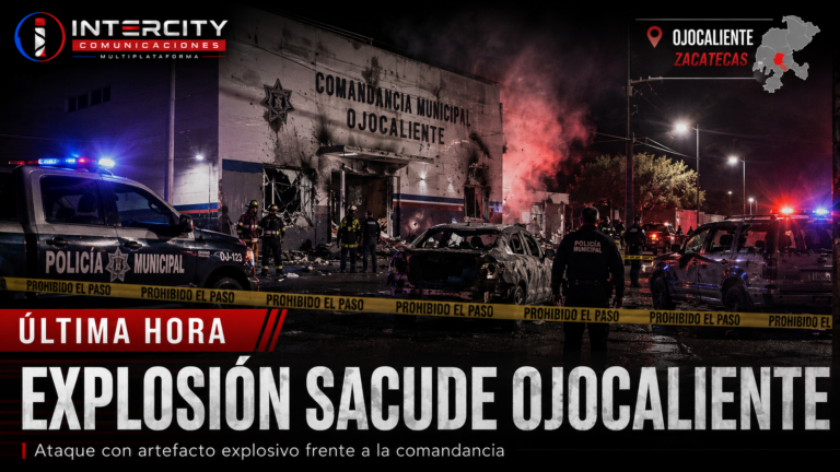 Coche bomba en Ojocaliente Zacatecas frente a la comandancia municipal